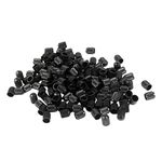 Generic 200Pcs Motorcycle Bike Bicycle Tyre Tire Valve Dust Plastic Cap Cover Black