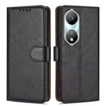 GAPlus For Honor 90 Smart/Honor X7b Phone Case - Leather Flip Folio Cover | Kickstand | Magnetic Closure | Money and Card Holder Wallet | Compatible with Honor X7b/ Honor 90 Smart Black