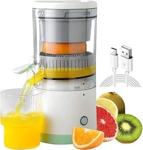 Lipzie Multifunctional Electric Juicer Orange Squeezer Citrus Press Lemons, Portable USB Charging Electric Juicer Wireless Fruit Juicer High Juice Yield Direct for Kitchen, Travel