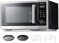 TOSHIBA Countertop Microwave Oven Air Fryer Combo, Inverter, Convection, Broil, Speedy Combi, Even Defrost, Humidity Sensor, Mute Function, 27 Auto Menus, 1.0 cu.ft, 1000W, Stainless Steel