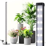 SpeePlant Tall Grow Lights for Indoor Plants with Stand 4FT, 120 LEDs Full Spectrum Vertical Standing Floor Plant Grow Light, 5000K Wide Illumination Area Grow Lamp with On/Off Switch