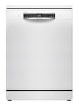 Bosch SMS4EMW06G Series 4, Freestanding Dishwasher 60cm, Home Connect, ExtraDry, Remarkably quiet, Glass Care, Rackmatic Adjustable Basket, Smart Start, ExtraShine Option, AquaStop, White