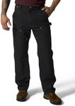 Carhartt Men's 106679 Loose Fit Firm Duck Double-Front Utility Work Pant, Black, 32W x 32L
