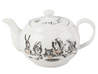 Victoria & Albert Alice in Wonderland Mini Teapot in Gift Box, 450ml, White