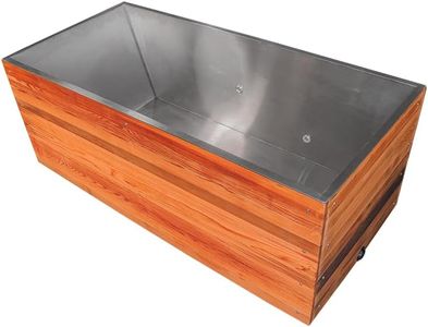 OGOLOUG Cold Plunge Tub for Adults with 304 Stainless Steel Liner, Cooling System, Insulated Cover, Single Person (66.9" L × 33.5" W × 27.6" H)