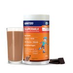 Gritzo SuperMilk Overall Growth (7-12y Boys), 9g Protein Powder (Double Chocolate, 400g) | Zero Refined Sugar, 20 Vitamins & Minerals