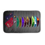 lebogner Car Sun Visor CD Holder and Vehicle Organizer, Auto Interior Accessories 10 Pocket CD, DVDs Storage Case, Registration, Document and Ticket Holder, Personal Belonging Storage Pouch Organizer