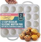 BAKE BOSS 2-Pack Silicone Muffin Pa