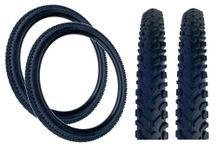 Baldy's PAIR 26 x 1.95 Black Off Road Knobby Tread Tyres for MTB Mountain Bike (Pack of 2)