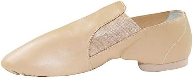 Danzcue Adult Leather Jazz Shoes, Caramel, 7M