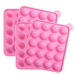 Tosnail 2 Pack of 20 Cavity Silicone Cake Pop Mold, Great for Hard Candy, Chocolate，Lollipop and Party Cupcake Muffins