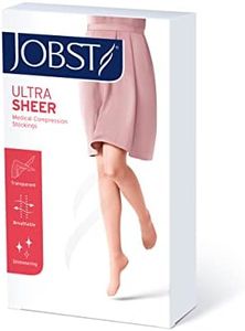 Jobst Women's UltraSheer Knee High 15-20 mmhg Compression Stocking, Medium, Natural
