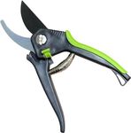 Garden Guru Bypass Pruner Elite - High Carbon Steel Bypass Hand Pruner Pruning Shears Scissors Clippers - Comfort Grip Handles - Perfect for Gardening Trimming Pruning