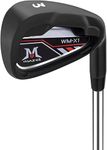 MAZEL WM-X1 Individual Golf Iron 4,5,6,7,8,9,Pitching Wedge,Sand Wedge or Irons Set with Steel Shafts for Right Handed Golfers (3 Iron Single,Black, Right Handed (Stainless Steel,Flex S))