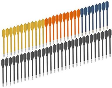 KingsArchery Crossbow Arrows Bolts Plastic 6 inch Dart in Assorted Colors for Hunting Crossbow Pistol Precision Target Archery