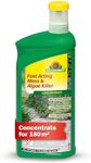 Neudorff Fast Acting Algae and Moss Killer Concentrate, 1 L, Liquid Moss Control Patio, Algae Remover Patio, Moss Killer Driveway, Decking Cleaner, Paving Slab Cleaner
