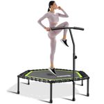 Gielmiy40"~48"Fitness Trampolin，Outdoor/Indoor Mini trampolin, Sprungtraining Aerobic Rebounder Trampolin，Gewicht bis 150kg