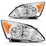 ECCPP Headlight Assembly For Honda CR-V 2007-2011 Driver and Passenger Side Headlamps
