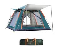 Outdoor Auto Tent Water-Resistant Portable Instant Big Bird Tent for 3-4 Person Tent (Green)