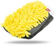 Maxshine Professional Microfiber Car Wash Mitt - Chenille, Yellow - High-Efficiency Wash Mitt for Car, SUV, Truck, Boat, RV Washing - Auto Detailing Accessories