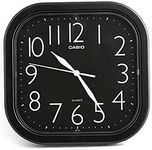 Casio Square Analogue Wall Clock, 24cm, Black