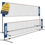 Boulder Sports Badminton Net Set - Portable Tennis, Pickleball and Volleyball Net with Poles - Outdoor Badminton Garden Games Set for Kids & Adults