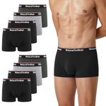 Natural Feelings Mens Underwear Trunks 8 Packs Mens Underpants Boxer Shorts Moisture Wicking Mens Boxers Shorts Multipack M