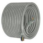 Portronics NetX20 CAT-6 Ethernet Cable 20M, RJ45 to RJ45 LAN Cable, 1000 Mbps Speed, 250 MHz Bandwidth, Copper-Plated Connectors & Copper Clad Wires, Durable PVC Build,for Router,PC,CCTV,Laptop (Grey)