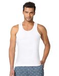 VSTAR Men's Vest Punch Classic-RN_95_White Pack of 2