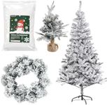 Sattiyrch Snow Flocking Powder for Christmas Tree,Fake Snow Powder,Artificial Snow for Christmas Village,Snow Decorations(5, Pounds)