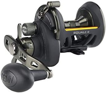 PENN Fishing Penn Squall II Star Drag Conventional Fishing Reel, Black Gold (SQLII15SDCS)