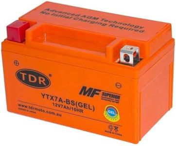 TDR GEL 12V 7AH YTX7A-BS Dirt Pit Bike Motorcycle Battery Replace M32X7A PSB7A PTX7A-B