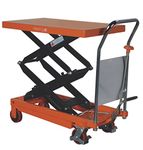 350kg Double Vertical Scissor Lift Hydraulic Platform Table Trolley Cart Truck