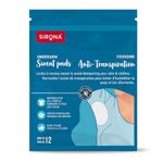 Sirona Disposable Underarm Sweat Pads | Ultra-Thin, Soft & Rash-Free Antiperspirant Shields | Absorbent Odour Blocker, Stain-Free Protection | Ideal for Hyperhidrosis | Pack of 12 Pads