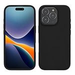 kwmobile Case Compatible with Apple iPhone 16 Pro Max Case - TPU Silicone Phone Cover with Soft Finish - Black