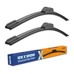 OEM QUALITY 22"+22" ICEXSNOW Windshield Wiper Blades,U/J Hook(22"+22" pair for front windshield)