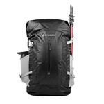 AquaQuest Riparia Waterproof Backpack - Extra Large 45L Roll Top Bag - Great for College & School - Black