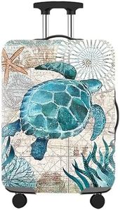 DAWNTREES Travel Luggage Cover, Universal Suitcase Protector Fit 26-28 Inches (Turtle Pattern)