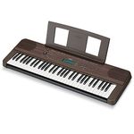 Yamaha Digital Keyboard PSR-E360MA, Dark Walnut - Entry-Level Digital Keyboard with 61 Touch-Sensitive Keys, Portable Keyboard in Classic Design for any Living Space