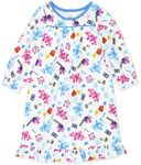 Blue's Clues & You Toddler Girls Flannel Granny Gown Nightgown Pajamas (5T, White)