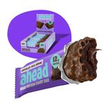 ahead Protein Bars | Fudge Chocolate Flavour - 14x45g - 12g Protein per High Protein Candy Bar without added sugar