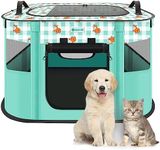 TASDISE Portable Dog Playpen Kennel: Foldable Pet Crate for Small Animal Cat Puppy Kitten Rabbit - Indoor Outdoor House Travel Camping Use with Carrying Case - 900D Oxford Cloth, Large