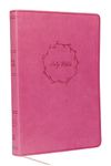 KJV Holy Bible: Value Large Print Thinline, Pink Leathersoft, Red Letter, Comfort Print