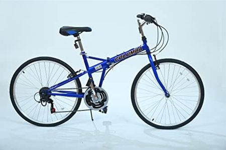 COLUMBA 26 inch 18 Speed Folding Bike (Blue)