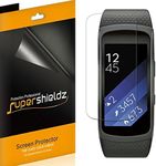 (6 Pack) Supershieldz Designed for Samsung Gear Fit2 (Gear Fit 2) Screen Protector (Full Screen Coverage) Anti Bubble High Definition Clear Shield