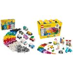 LEGO Classic Creative Vehicles, Colorful Construction Brick Building Kit & 10698 Classic Large Creative Brick Box