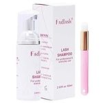 Lash Shampoo 60ml Eyelash Extension Cleanser with Brush Eyelash Foam Cleanser by FADLASH