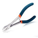 SPEEDWOX Side Cutter Long Reach Diagonal Pliers 6 Inch Mini Fine Wire Cutting Plier Nippers High Leverage Reduce Efforts Precision Micro Wire Cutters for Hard to Reach Narrow Spaces