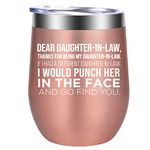 GSPY Wine Tumbler - Daughter in Law Gifts - Mothers Day Gift for Daughter in Law, Birthday Gifts for Daughter in Law - Daughter in Law Gifts from Mother in Law, Future Daughter in Law Gifts
