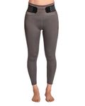 Tommie Copper Women’s Pro-Grade Lower Back Support Leggings I Breathable, Adjustable Straps, UPF 50 Discreet Low Back Support, Slate Grey, Large